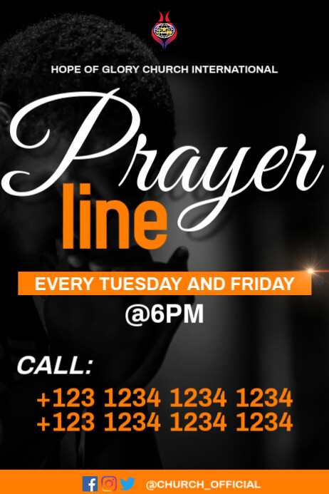 Prayer line Template | PosterMyWall