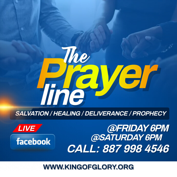Prayer line flyer Template | PosterMyWall