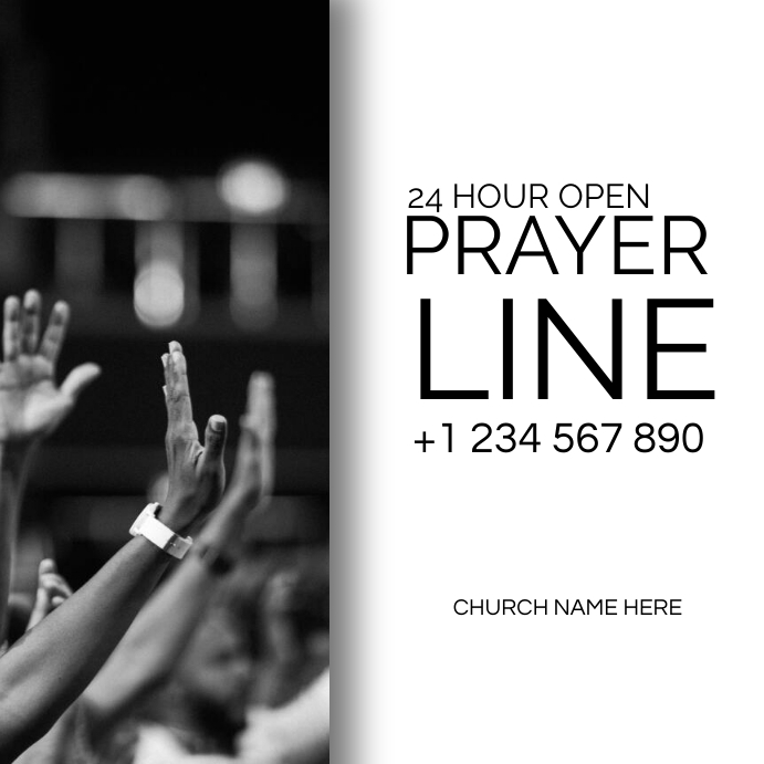 PRAYER LINE poster Template | PosterMyWall