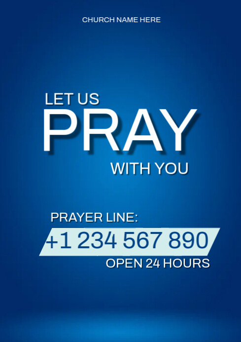 Copy of PRAYER LINE POSTER | PosterMyWall
