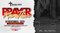 Prayer Marathon Banner Miniatura de YouTube template