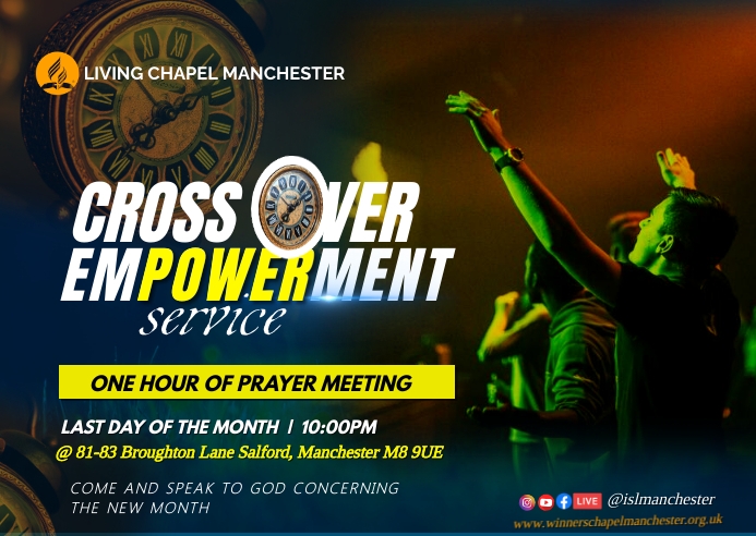 PRAYER MEETING (8) Postcard template