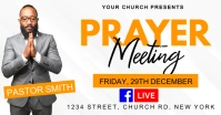 Prayer meeting conference Image partagée Facebook template