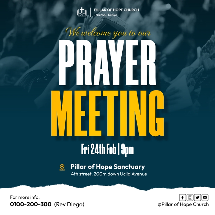 Prayer meeting Template | PosterMyWall