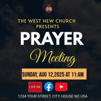 Prayer meeting Instagram Post template