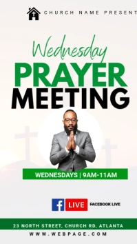 Prayer meeting Instagram Story template