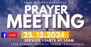 Prayer meeting Facebook Shared Image template