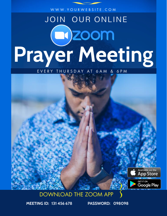 Prayer Meeting Flyer Template PosterMyWall