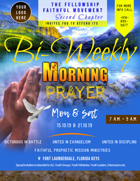 Church Prayer Flyer Template PosterMyWall