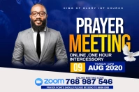prayer meeting flyer Label template