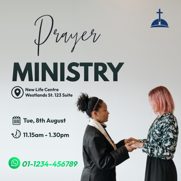 prayer ministry Template | PosterMyWall