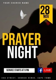 Prayer Night A4 template
