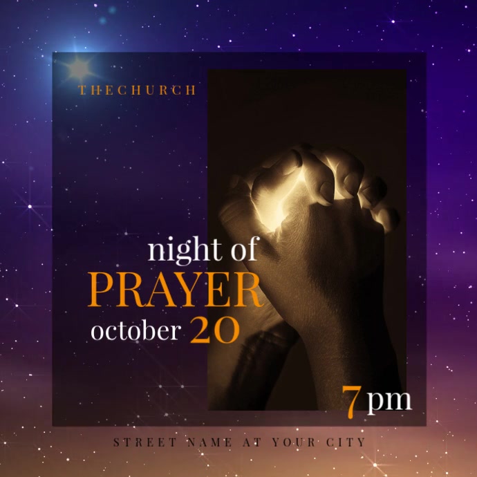 Prayer Night Template PosterMyWall