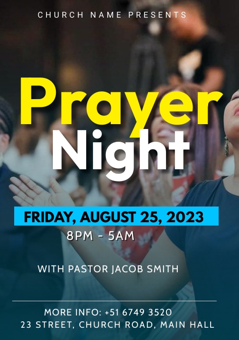 Prayer Night Template PosterMyWall