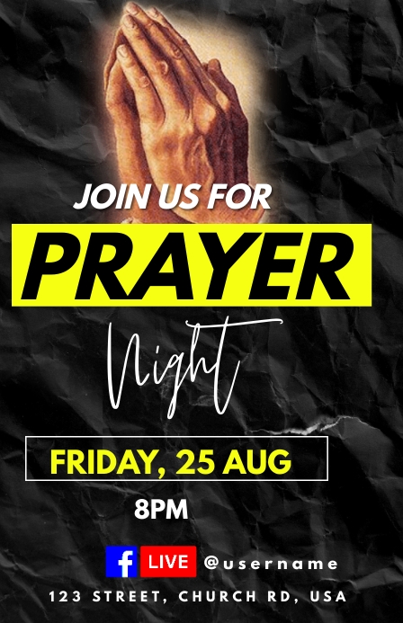 Prayer Night Template PosterMyWall