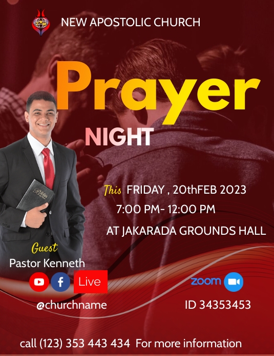Prayer Night Template PosterMyWall