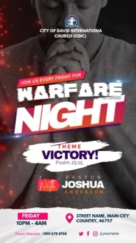 prayer night Instagram Story template