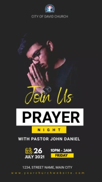 prayer night Instagram Story template