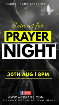 prayer night Instagram Story template