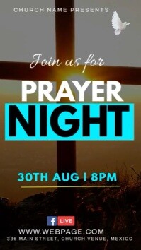 prayer night Instagram Story template
