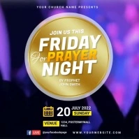 prayer night Instagram-Beitrag template