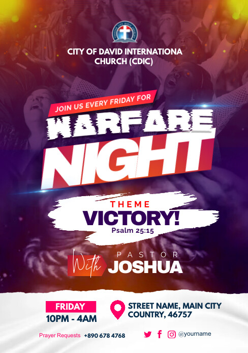 Prayer Night Template PosterMyWall