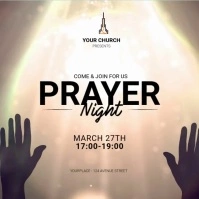 Prayer Night Instagram Ad Template Isikwele (1:1)