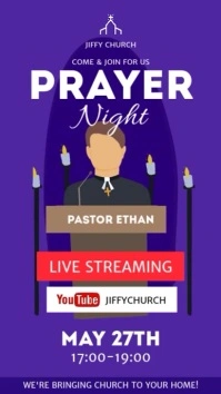 Prayer night video ad template Digitale display (9:16)