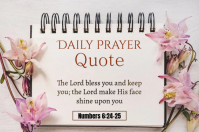 Prayer Quote Flyer Template  Label ป้าย