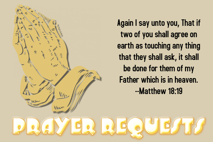 Prayer Request Póster template