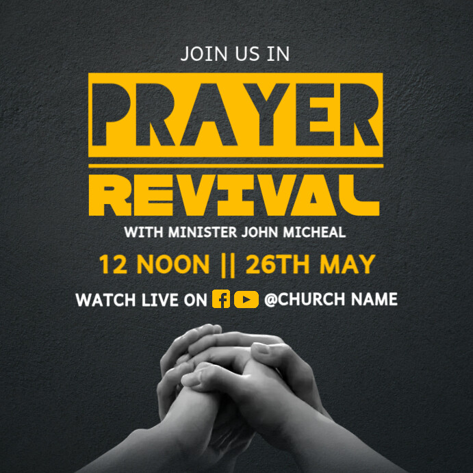 Prayer revival Template PosterMyWall
