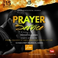 Prayer Service Instagram Post template