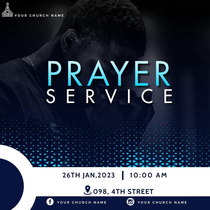 Prayer Service Instagram 帖子 template