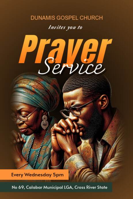 Prayer service Template | PosterMyWall