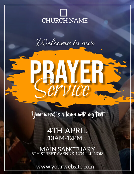 Prayer Service Flyer Template PosterMyWall