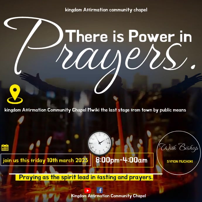 Copy of prayer service flyer poster template (1) PosterMyWall