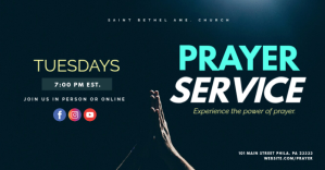 Prayer Sunday Facebook Advertensie template