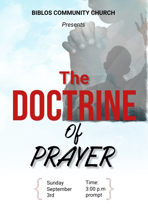 Prayer Template PosterMyWall