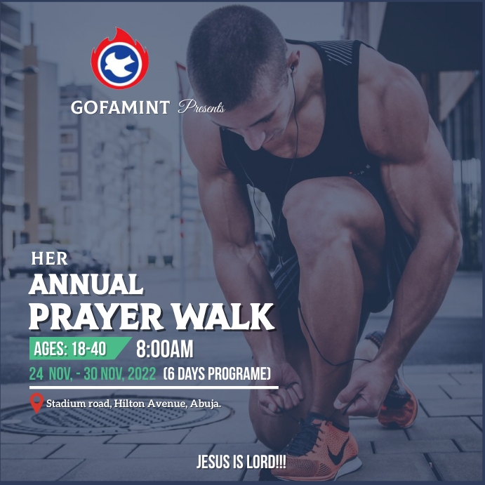 Prayer Walk Banner Template | PosterMyWall