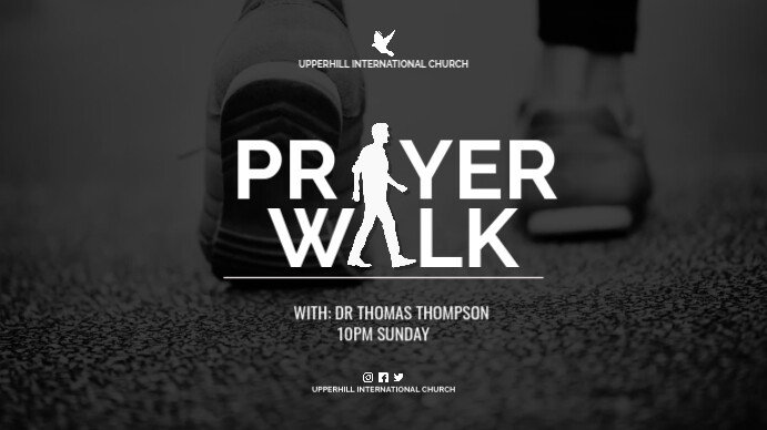 PRAYER WALK Tampilan Digital (16:9) template