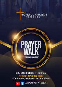 Prayer Walk A4 template