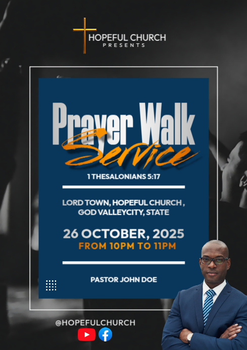 Prayer Walk Service Template | PosterMyWall