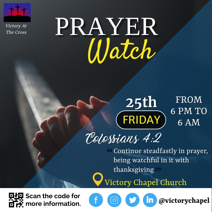 Prayer Watch Template PosterMyWall