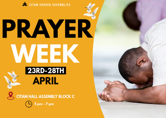 Prayer Week Template PosterMyWall prayer-week-template-postermywall