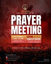 Prayers And Meeting Instagram Portrait template