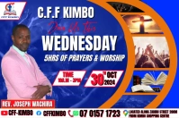 PRAYERS ON WEDNESDAY Poster template