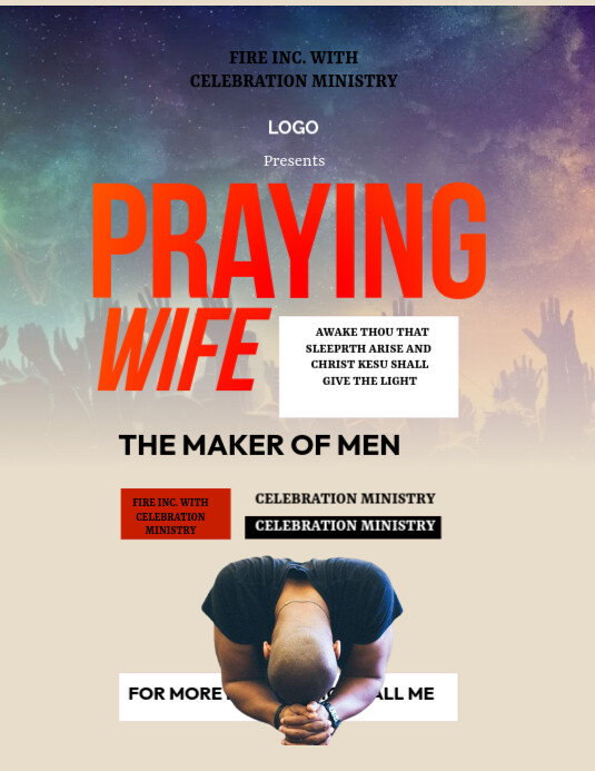PRAYING Flyer (US Letter) template