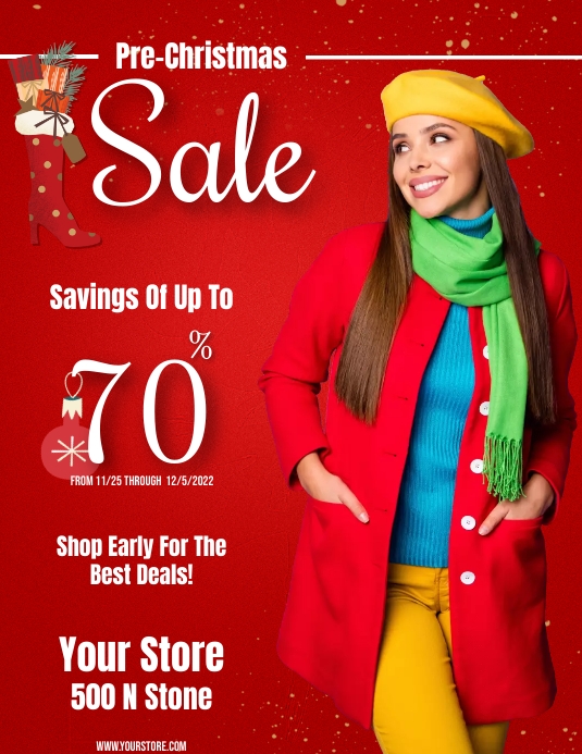 Copy of PRECHRISTMAS SALE FLYER PosterMyWall