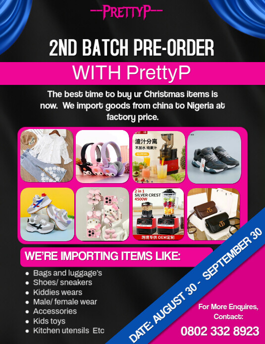 pre-order Design Template | PosterMyWall