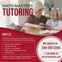 Pre-school Math Tuition Center Advert Kvadrat (1:1) template